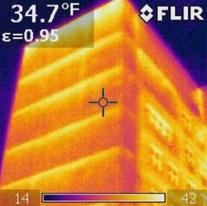 Reduces thermal bridges in building sub-structures