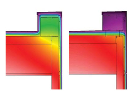 parapet thermal bridging heat loss
