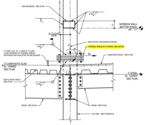 Roof parapet thermal break - Thermal Bridging Solutions